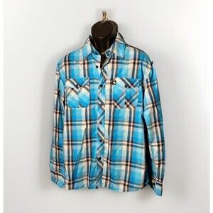 South Pole Men's Large Long‎ Sleeve Button Down Shirt